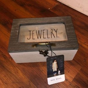 Rae Dunn “JEWELRY” Wooden Jewelry Box - NEW WITH TAGS